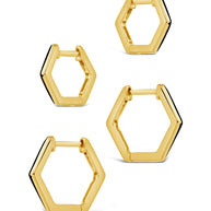 Emmy Geometric Hoop Earring Set of 2