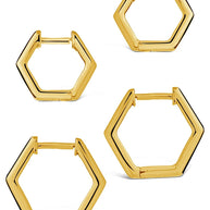 Emmy Geometric Hoop Earring Set of 2