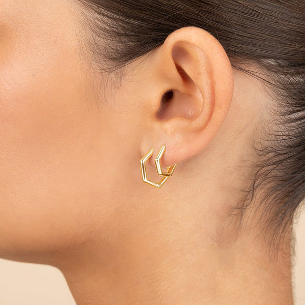 Emmy Geometric Hoop Earring Set of 2