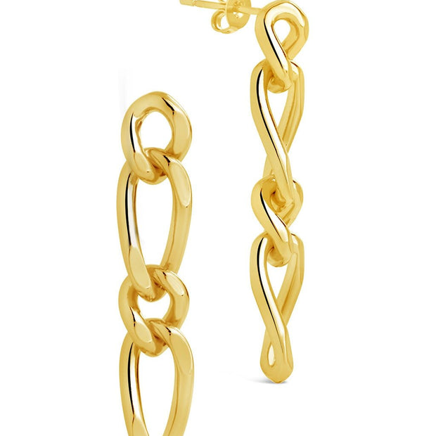 Jacqueline Chain Drop Stud Earrings