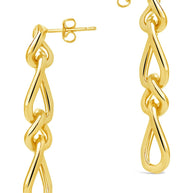 Jacqueline Chain Drop Stud Earrings