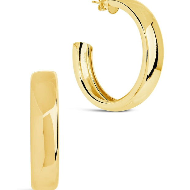 Liviana Polished Statement Hoop Earrings