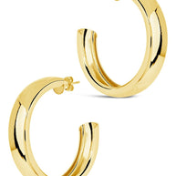 Liviana Polished Statement Hoop Earrings