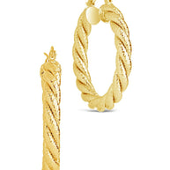 Cerys Statement Woven Hoop Earrings