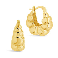 Petite Croissant Hoop Earrings