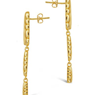 Haydée Triple Textured Drop Stud Earrings