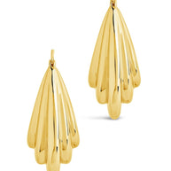 Elodie Textured Statement Hoop Earrings