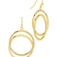 Claudie Interlocking Circle Dangle Earrings
