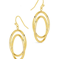 Claudie Interlocking Circle Dangle Earrings