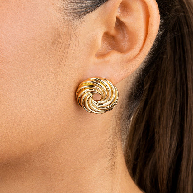 Cruller Stud Earrings