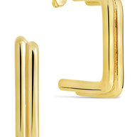Baguette Hoop Earrings