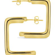 Baguette Hoop Earrings