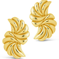 Twisted Croissant Stud Earrings