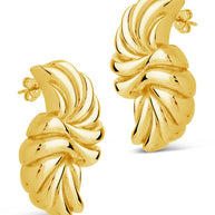 Twisted Croissant Stud Earrings