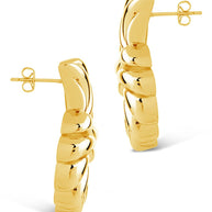 Twisted Croissant Stud Earrings
