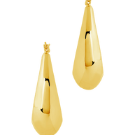 Autumn Elongated Tube Hoop Earrings