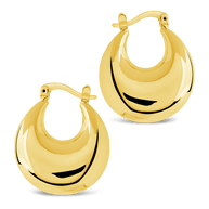 Brooklyn Chunky Tube Hoop Earrings