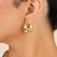 Brooklyn Chunky Tube Hoop Earrings