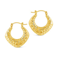 Darla Hammered Hoop Earrings