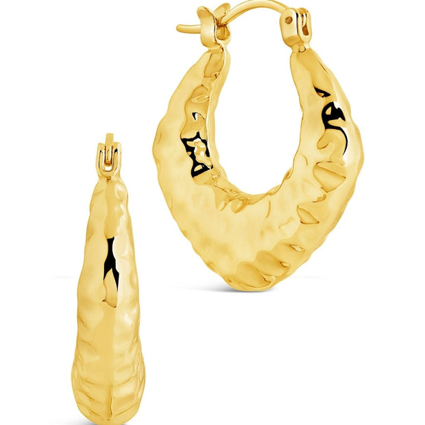 Darla Hammered Hoop Earrings
