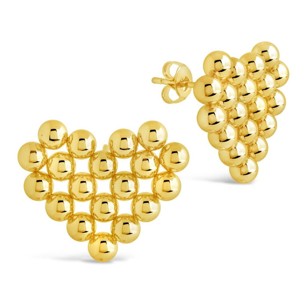 Meredith Heart Stud Earrings