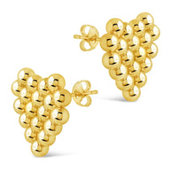 Meredith Heart Stud Earrings