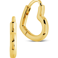 Elle Heart Micro Hoop Earrings