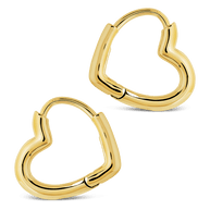 Elle Heart Micro Hoop Earrings
