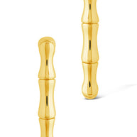 Bamboo Rectangular Hoop Earrings