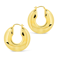 Paige Flat Tube Hoop Earrings