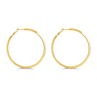 Leona Polished Hoop Earrings