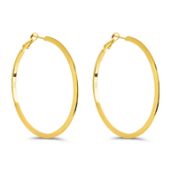 Leona Polished Hoop Earrings