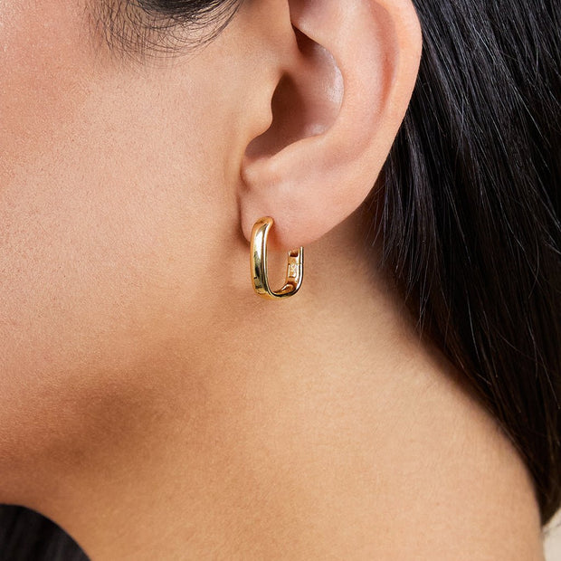 Annika Polished Micro Hoop Earrings
