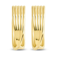 Katya Textured Hoop Earrings