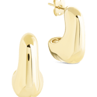 Demi Chunky Molten Metal Hoop Earrings
