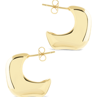 Demi Chunky Molten Metal Hoop Earrings