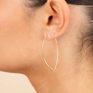 Delicate Threader Hoop Earrings