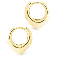 Colby Pointed Teardrop Hoops