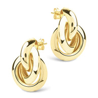Ashton Layered Door Knocker Stud Earrings