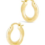 Sterling Silver Janice Twisted Hoop Earrings