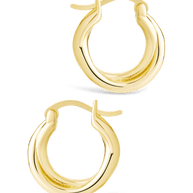 Sterling Silver Janice Twisted Hoop Earrings