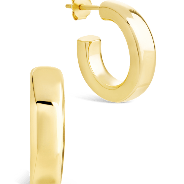 Sterling Silver Marisa Polished Stud Earrings