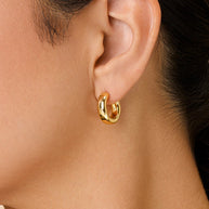 Sterling Silver Marisa Polished Stud Earrings