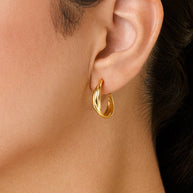 Sterling Silver Monique Twisted Stud Earrings