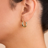Graduated Tube Hoop Earrings