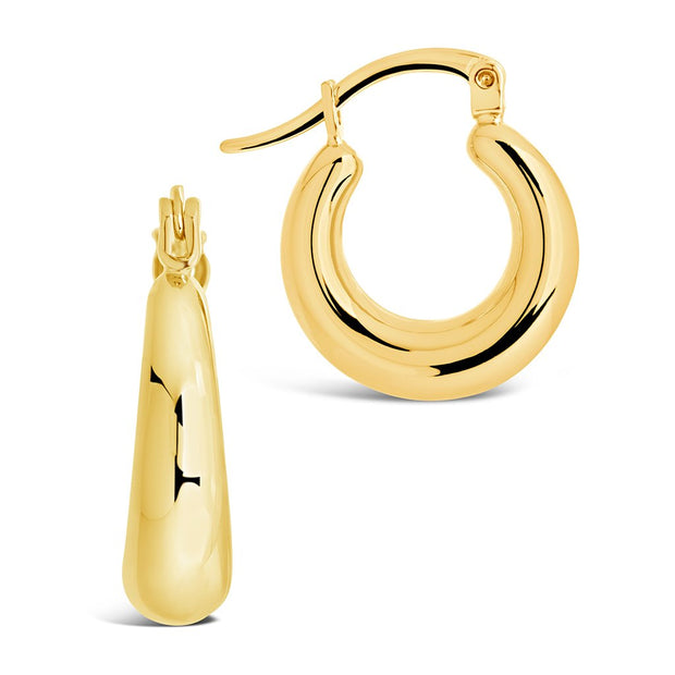 Graduated Tube Hoop Earrings