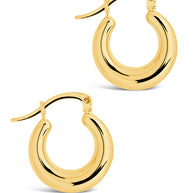 Graduated Tube Hoop Earrings