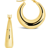 Graduated Tube Hoop Earrings