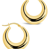Graduated Tube Hoop Earrings