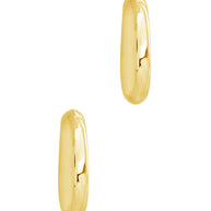 Avril Elongated Chunky Hoop Earrings